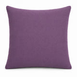 Handcrafted Cushion Cover – Purple | 16"x16" | Zigzag Embroidered Decorative Cushion Cover