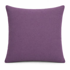 Handcrafted Cushion Cover – Purple | 16"x16" | Zigzag Embroidered Decorative Cushion Cover