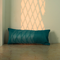 Handcrafted Turquoise Bolster Cover – 19"x8" | Premium Poly Cotton