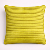 Fabric Crafted Cushion Cover – Light Green | 12"x12" | Poly Cotton | Premium Textured Design