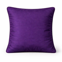 Handcrafted Cushion Cover – Purple | 16"x16" | Designer Wave Pattern Decorative Cushion Cover