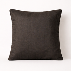 Hand-Crafted Cushion Cover – Black Gold | 16"x16" | Poly Chenille-Cotton | Royal & Festive Elegance