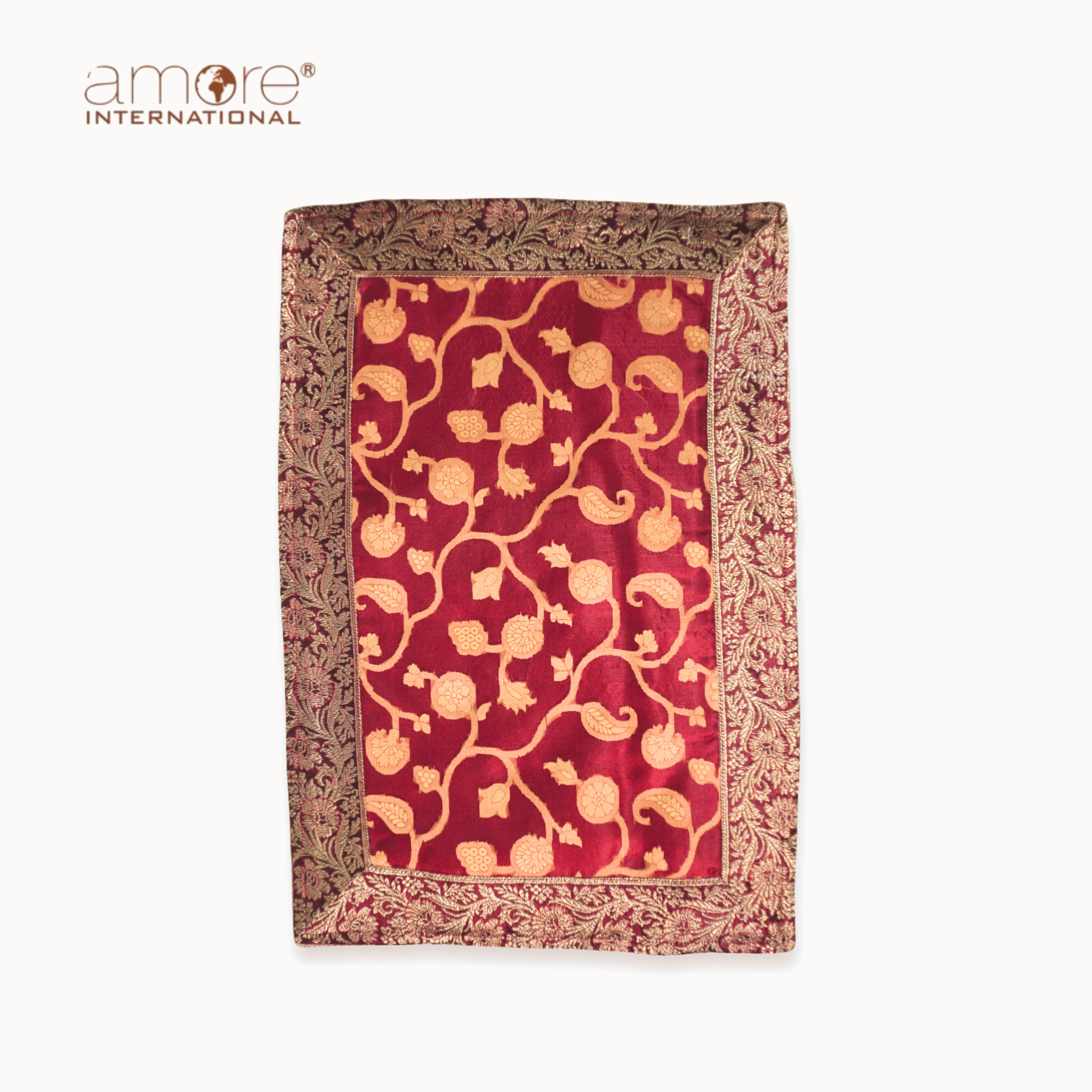 Fabric Crafted Placemat – Red, 13"x19"