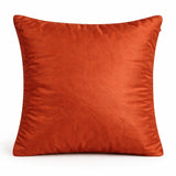 Fabric Crafted Cushion Cover – Burgundy | 16"x16" | Poly Cotton Fabric | Premium Quilted Center with Textured Border