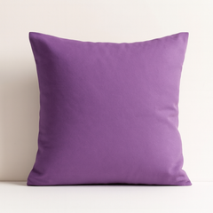 Handcrafted Purple Cushion Cover – 16"x16" | Poly-Cotton Matty | Textured Stripe Panel | Premium Festive Décor