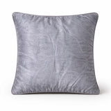Handcrafted Cushion Cover – Silver | 12"x12" | Glitter Wave Pattern Decorative Cushion Cover