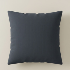 Handcrafted Black Cushion Cover – 16"x16" | Poly-Cotton Matty | Textured Stripe Panel | Premium Festive Décor