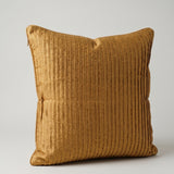 Fabric Crafted Cushion Cover – Dark Copper | 16"x16" | Poly Cotton Foam Fabric | Premium Ribbed Texture Design