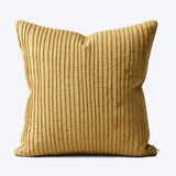 Fabric Crafted Cushion Cover – Dark Beige | 16"x16" | Poly Cotton Foam Fabric | Premium Ribbed Texture Design