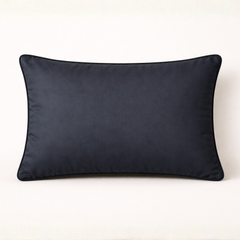 Machine-Crafted Black Bolster Cover – 18"x20" | Poly Cont Fabric | Lightweight & Elegant