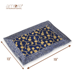 Fabric Crafted Placemat – Blue, 13"x19"
