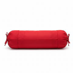 Fabric-Crafted Red Bolster Cover – 15"x32" | Premium Polyester | Drawstring Closure | Lightweight & Durable