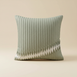 Fabric Crafted Green Cushion Cover – 16"x16" | Premium Poly Cotton