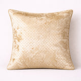 Fabric Crafted Cushion Cover – Camel | 12"x12" | Poly Cotton | Elegant Textured Design