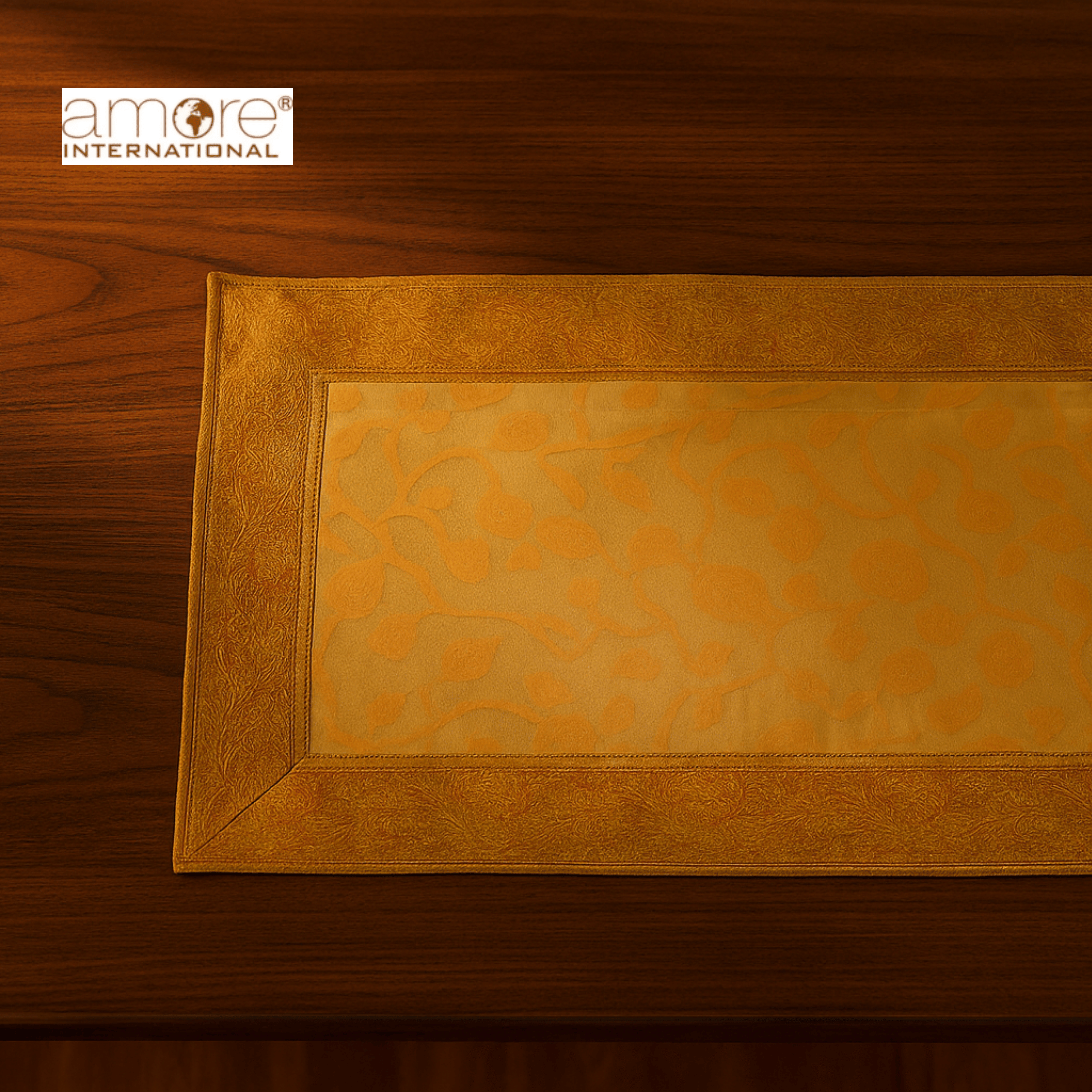 Fabric Crafted Placemat – Golden, 13"x19"