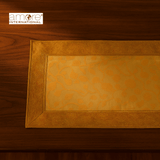 Set of - 6/4, 1 Pcs, Fabric Crafted Placemat – Golden, 13"x19"