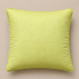 Fabric Crafted Cushion Cover – Green | 16"x16" | Poly Cotton Foam Fabric | Premium Ribbed Texture Design