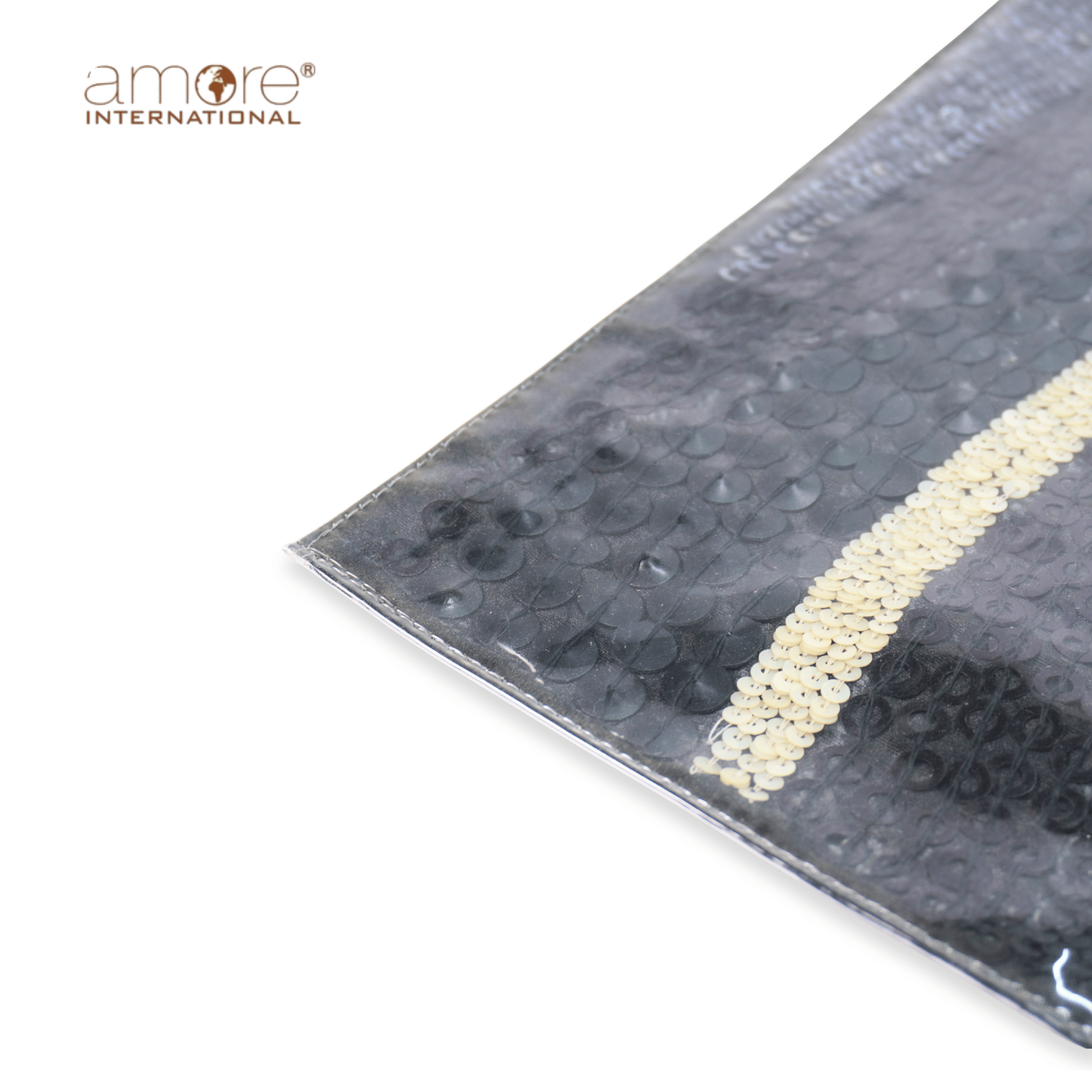 Handcrafted Laminated Placemat – Black, 12"x18"