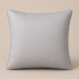 Handcrafted Cushion Cover – Cream White | 16"x16" | Poly-Cotton Matty Fabric | Elegant Textured Center Design