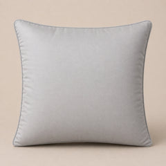 Handcrafted Cushion Cover – Cream White | 16"x16" | Poly-Cotton Matty Fabric | Elegant Textured Center Design