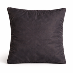 Hand Crafted Cushion Cover – Black | 16"x16" | Poly Cotton | Diamond Button Tufted Design