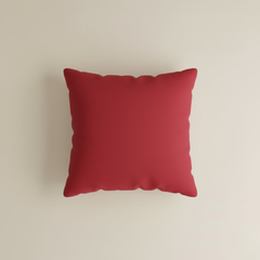 Fabric-Crafted Maroon Cushion Cover – 12"x12", Multi-Stripe Textured Design in Premium Poly Cotton