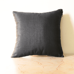 Handcrafted Cushion Cover – Black, 12"x12"