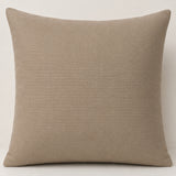 Handcrafted Cushion Cover – Dark Beige | 16"x16" |  Geometric Textured Design