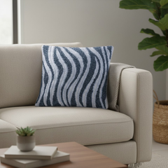 Handcrafted Grey Cushion Cover – 16"x16" | Premium Poly Cotton