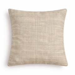 Hand Crafted Cushion Cover – Clay | 16"x16" | Matty Poly Cotton | Embellished Center Design