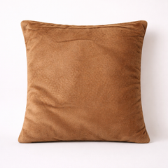 Hand-Crafted Cushion Cover – Mud Silver | 12"x12" | Poly Chenille-Cotton | Warm Festive Accent