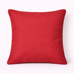 Fabric-Crafted Maroon Cushion Cover – 16"x16" | Wave Textured Design | Premium Poly-Cotton