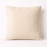 Hand-Crafted Cushion Cover – Cream Silver | 12"x12" | Poly Chenille-Cotton | Subtle Festive Elegance