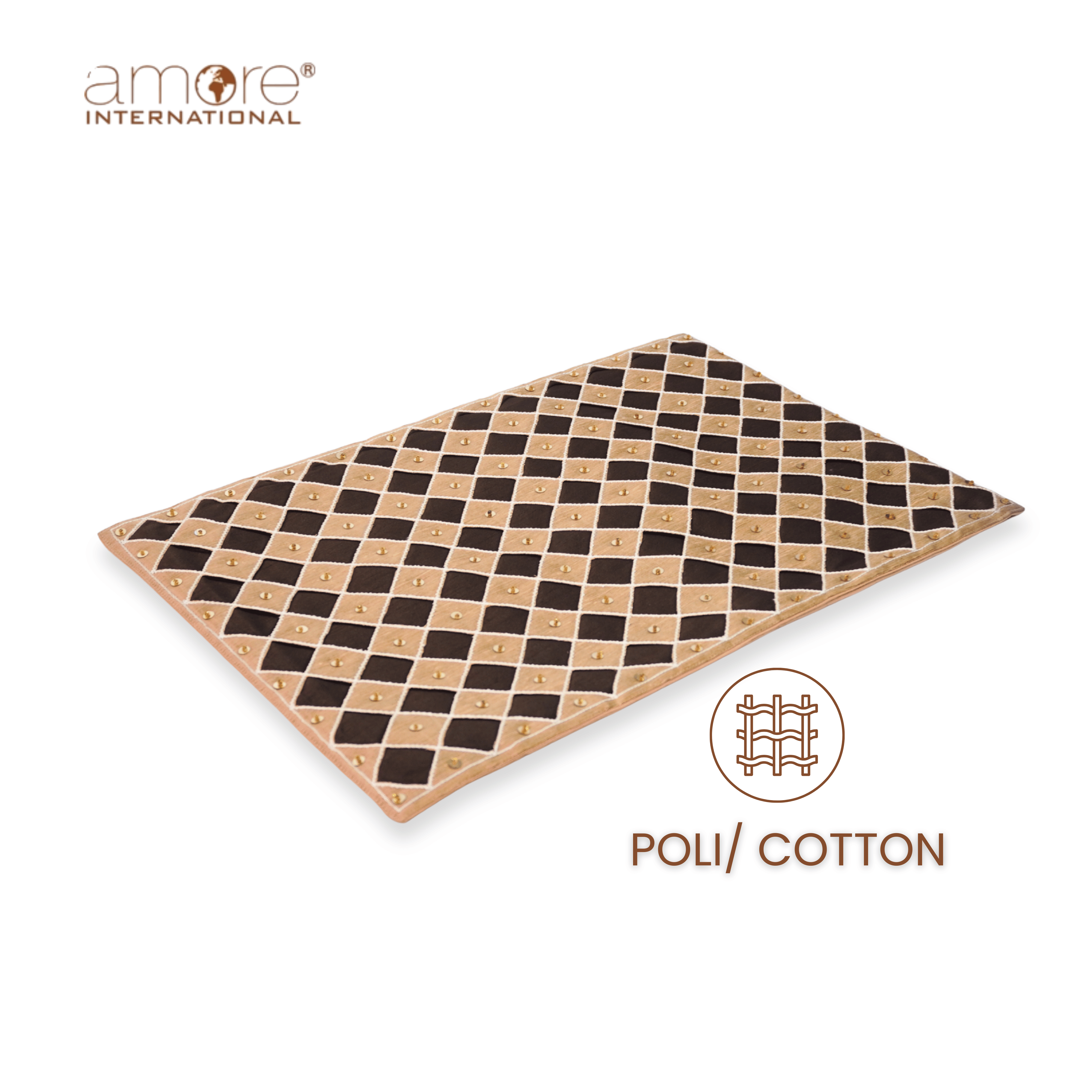 Handcrafted Placemat – Brown, 12"x18