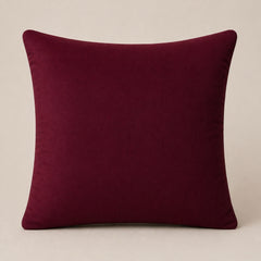 Handcrafted Cushion Cover – Dark Pink | 16"x16" | Poly-Cotton Matty Fabric | Elegant Textured Center Design