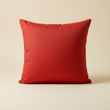 Fabric-Crafted Maroon Cushion Cover – 16"x16" | Modern Layered Geometric Texture | Premium Poly Cotton |