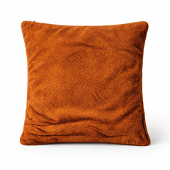 Hand-Crafted Cushion Cover – Light Brown Silver | 12"x12" | Poly Chenille-Cotton | Rich Festive Accent