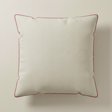 Handcrafted Maroon Accent Cushion Cover – 16"x16" | Poly Cotton | Metal Ring Detail | Premium Festive Décor