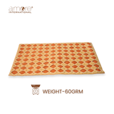 Set of - 6/4, Handcrafted Placemat – Beige, 12"x18"