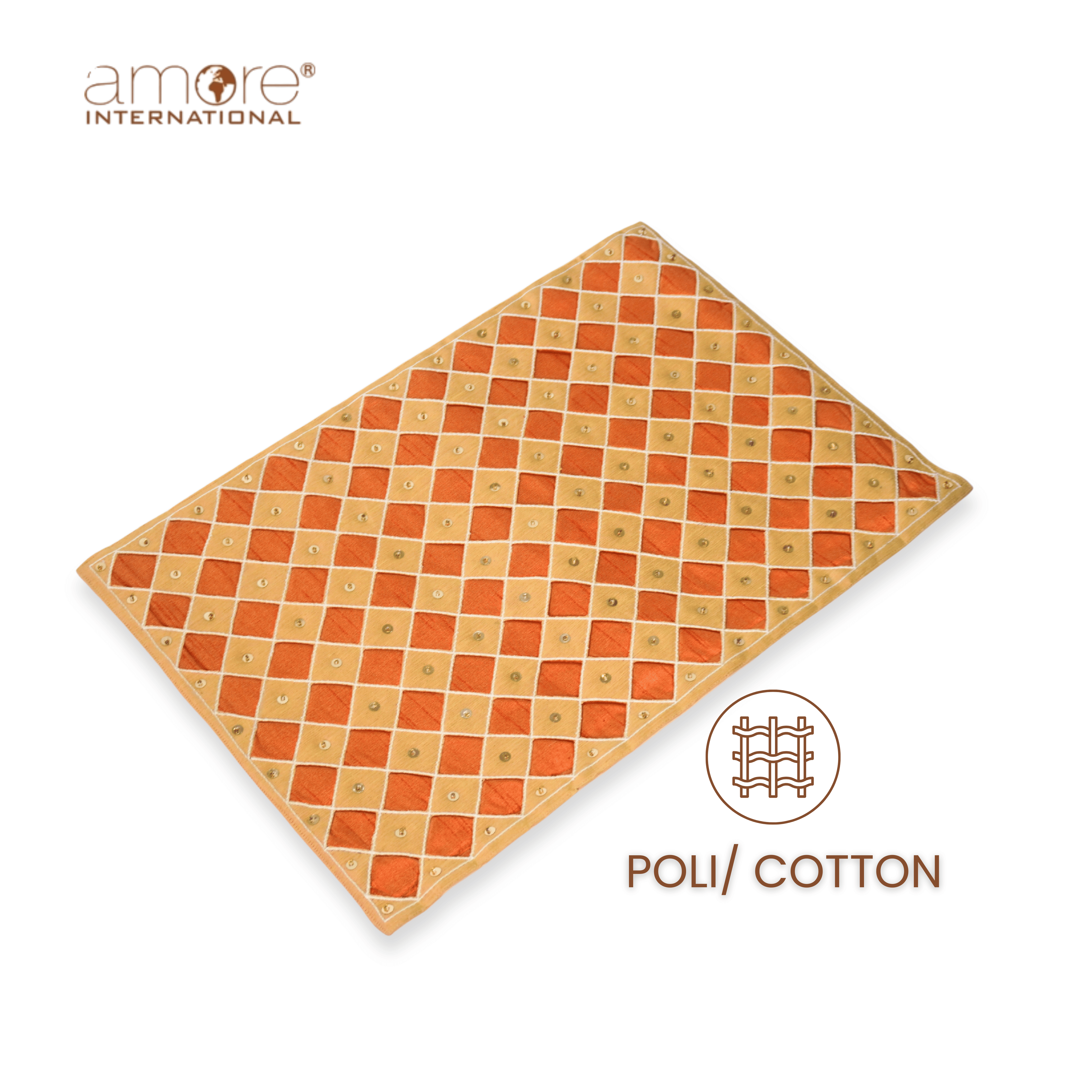 Handcrafted Placemat – Beige, 12"x18"