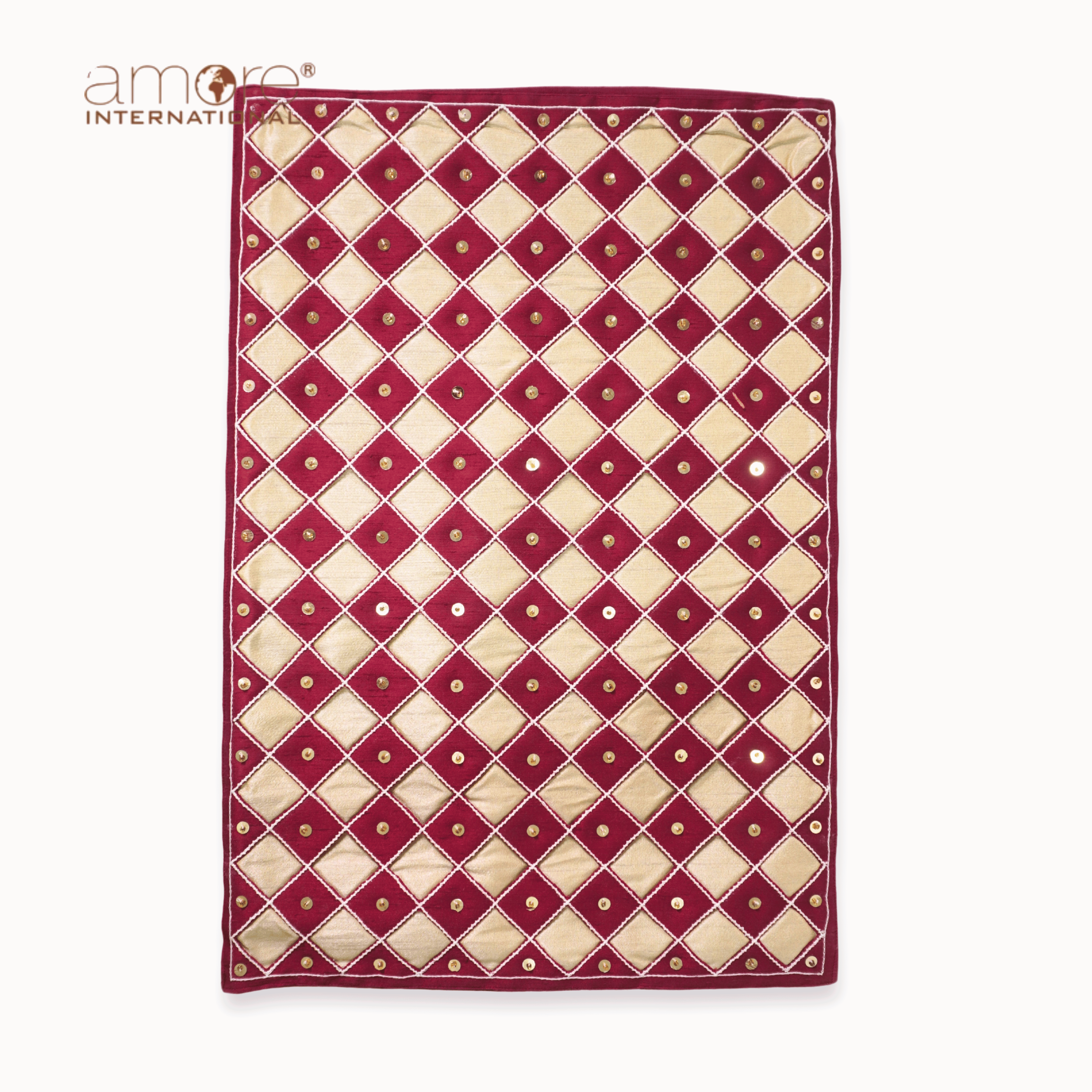 Handcrafted Placemat – Maroon, 12"x18"