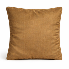 Fabric Crafted Cushion Cover – Gold | 16"x16" | Poly Cotton | Premium Shimmer Sequin Design