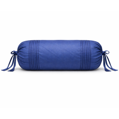 Fabric-Crafted Cylindrical Royal Blue Bolster Cover – 15"x32" | Polyester Fabric | Premium & Elegant