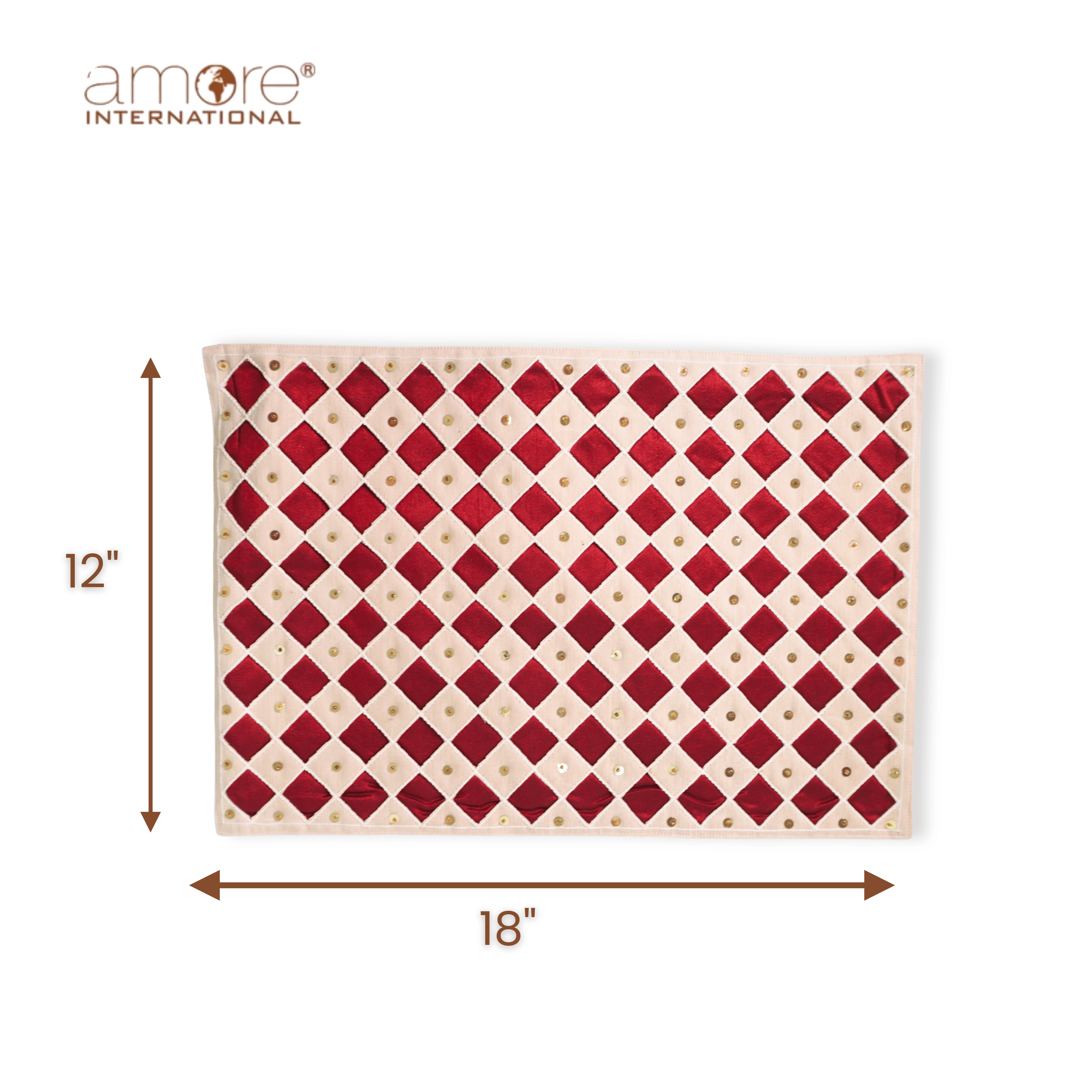 Handcrafted Placemat – Cream, 12"x18"