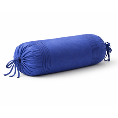 Fabric-Crafted Cylindrical Royal Blue Bolster Cover – 15"x32" | Polyester Fabric | Premium & Elegant