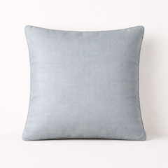 Fabric-Crafted Silver Cushion Cover – 16"x16" | Wave Textured Design | Premium Poly-Cotton