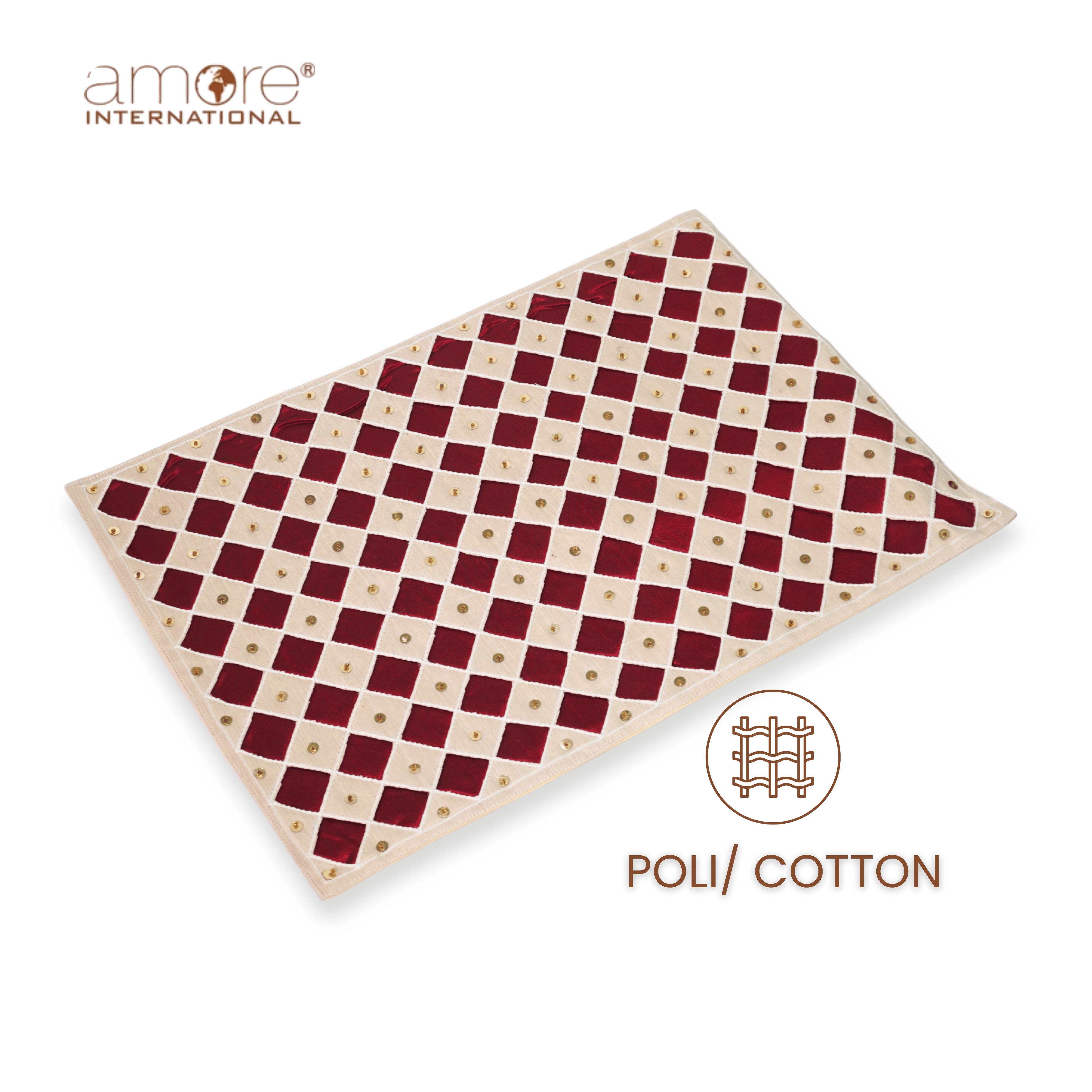 Handcrafted Placemat – Cream, 12"x18"