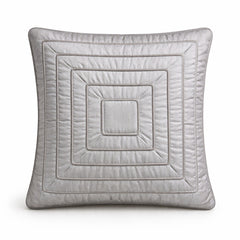 Fabric Crafted Cushion Cover – Light Beige | 16"x16" | Poly Cotton | Modern Textured Square Design