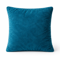 Hand-Crafted Cushion Cover – Bottle Green Silver | 16"x16" | Poly Chenille-Cotton | Elegant Festive Décor