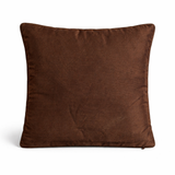 Fabric Crafted Cushion Cover – Brown | 12"x12" | Poly Cotton | Elegant Diamond Texture Design